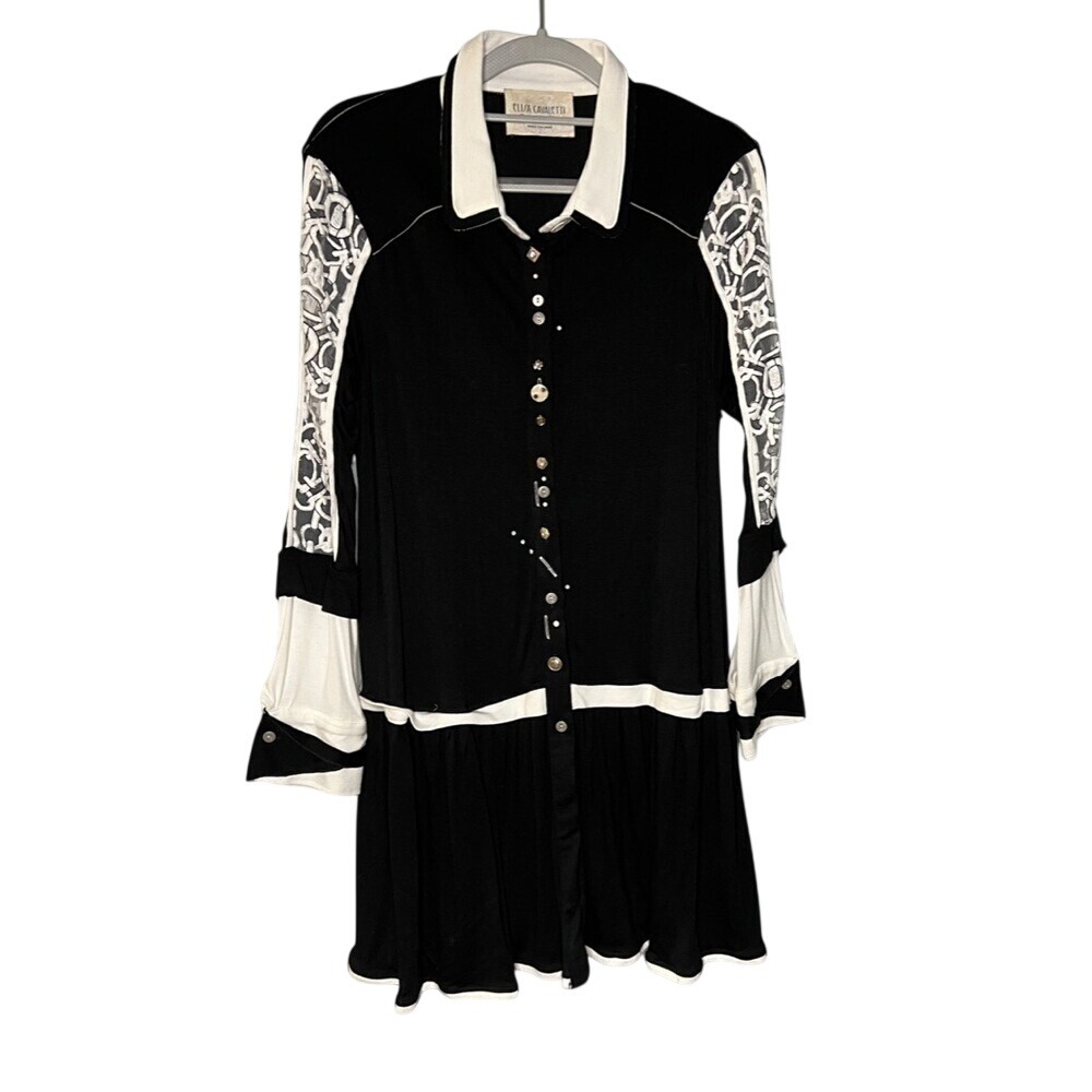 Eliza Cavaletti Daniela Dallavalle dress whimsigoth Wednesday Adam's black&white